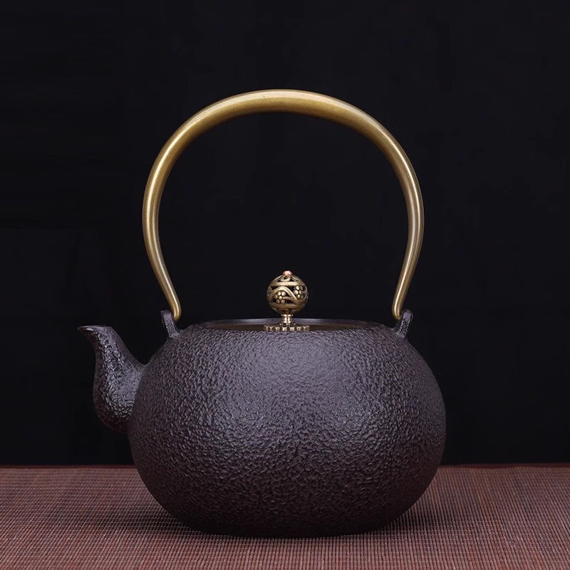 Cast Iron Tetsubin - 일본산 주철 티포트 1.2L - 무코팅
