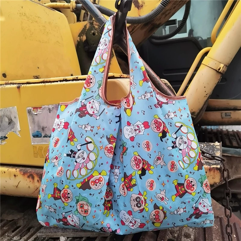 Japanese Lifestyle Goods - 일본식 안판맨 접이식 쇼핑백 귀여운 대용량
