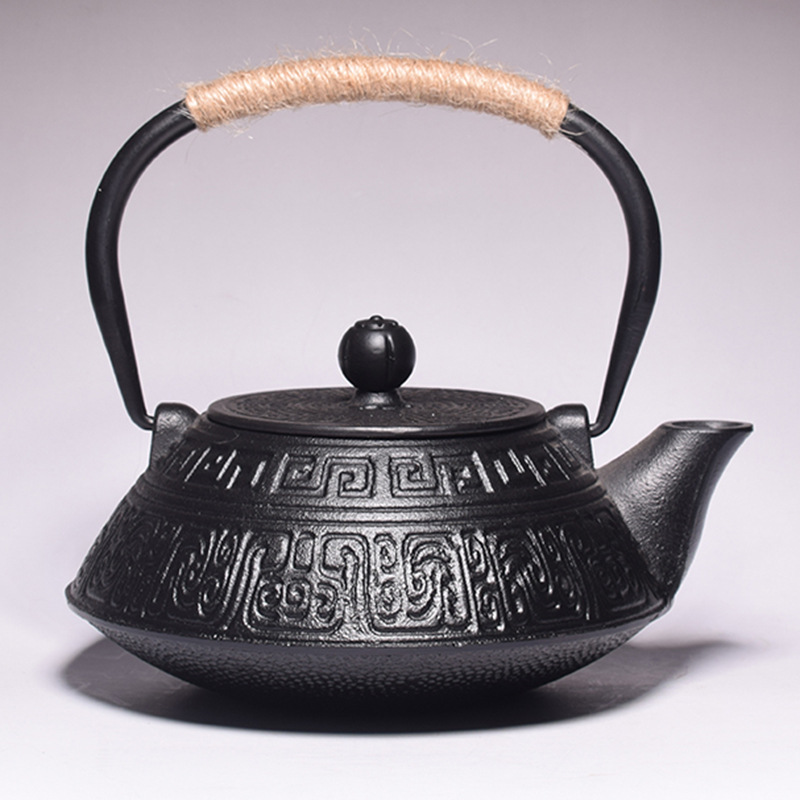 Cast Iron Tetsubin - 주철 티포트 세트(여과기 포함), 일본식 티포트,