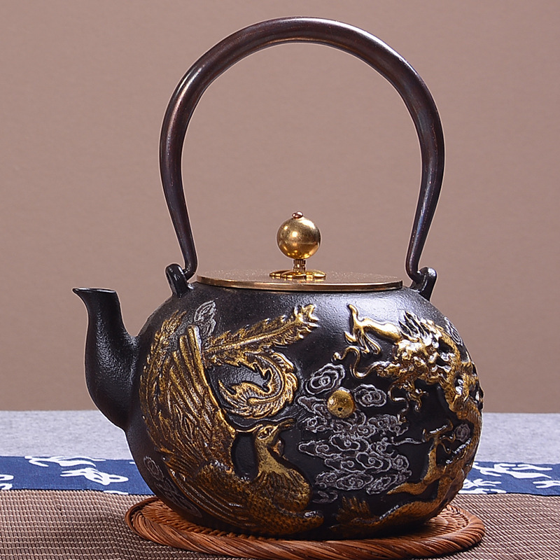 Cast Iron Tetsubin - 1.4 일본 차 주전자 절묘한 매화와