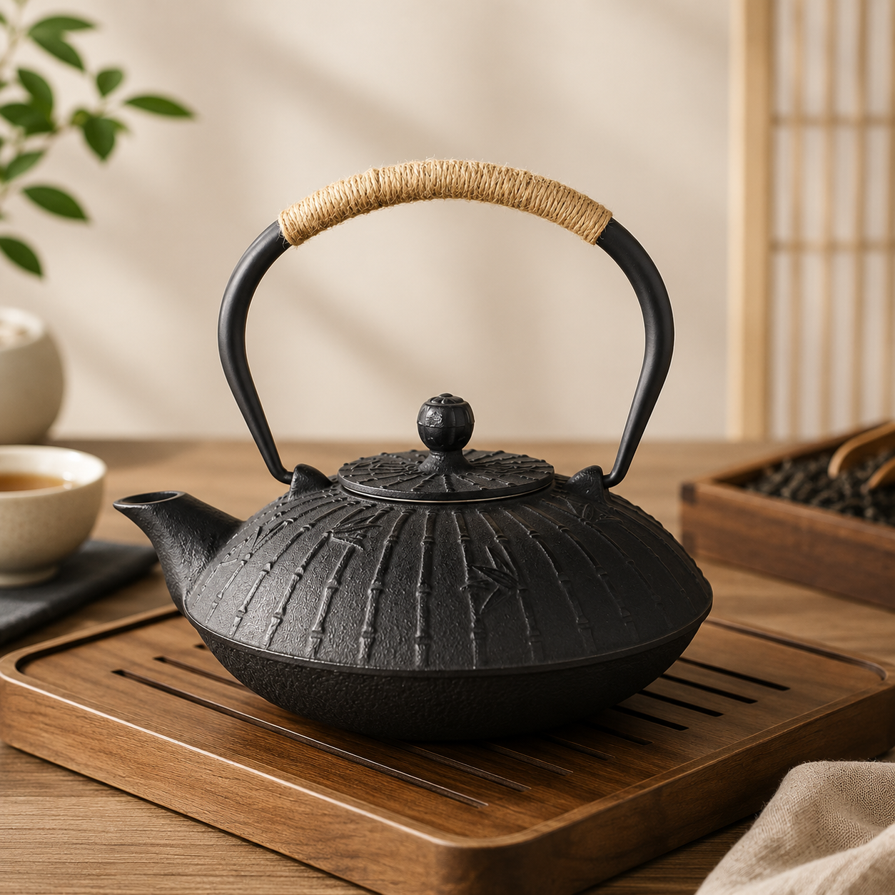 Cast Iron Tetsubin - 레트로 900ml 주철 티포트 일본식 테츠빈