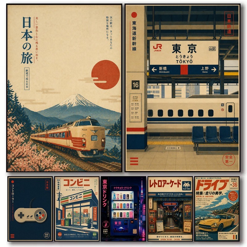 Japanese Lifestyle And Traditions - 빈티지 일본 전통 상점 기차역 게임