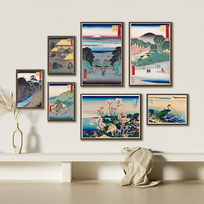 Japanese Lifestyle And Traditions - 일본 인쇄 벽 아트 캔버스 회화