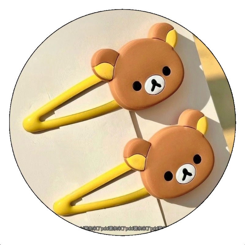 Japanese Lifestyle Goods - 귀여운 리락쿠마 만화 헤어 클립 일본식