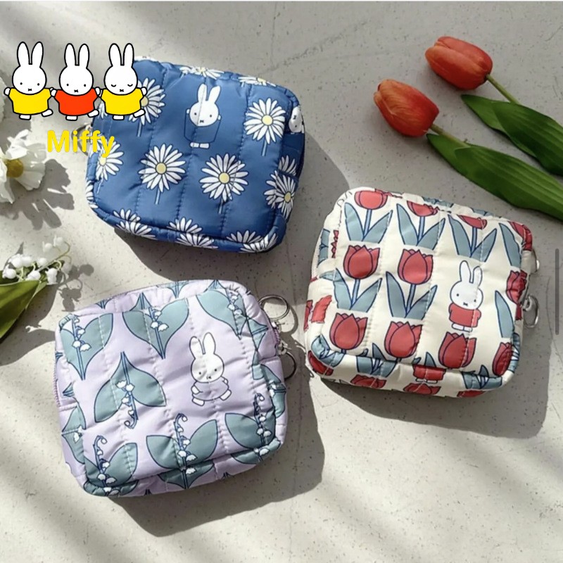 카와이 미피 메이크업 가방 일본식 꽃 토끼 만화 프린트 - Japanese Lifestyle Goods 리뷰 및 가격