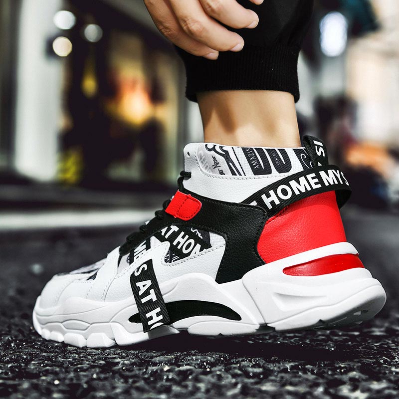 대형 사이즈 하이탑 청키 남자 스니커즈, 스포츠 신발, - Japanese Lifestyle Shoes 리뷰 및 가격