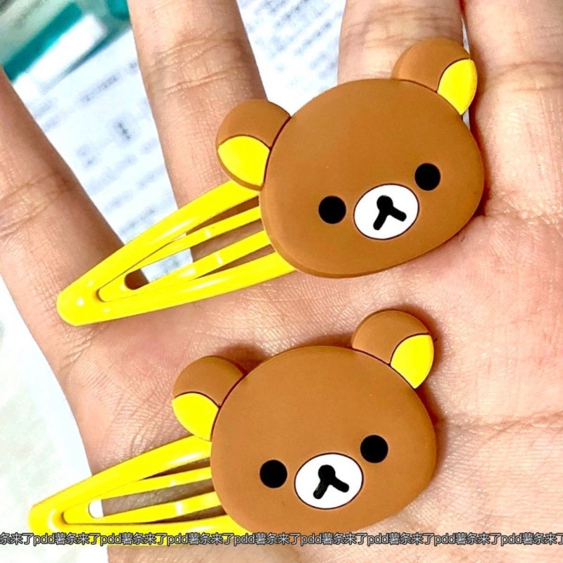 귀여운 리락쿠마 만화 헤어 클립 일본식 한국 스타일 인 - Japanese Lifestyle Goods 리뷰 및 가격