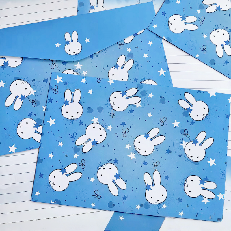 4/8세트 카와이 미피 봉투 세트 일본식 신선한 파란색 - Japanese Lifestyle Goods 리뷰 및 가격